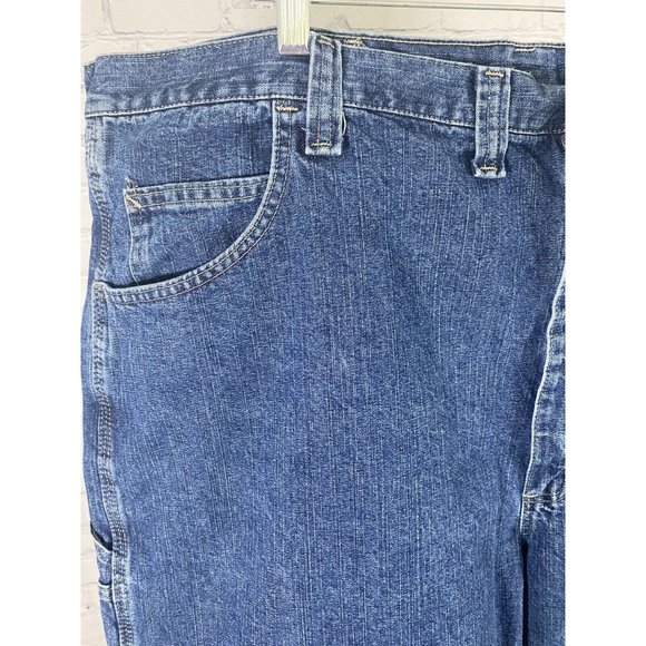 Wrangler Medium Wash High Rise Blue Jean Denim Carpenter Shorts Men’s (46 x 10) - Picture 2 of 10